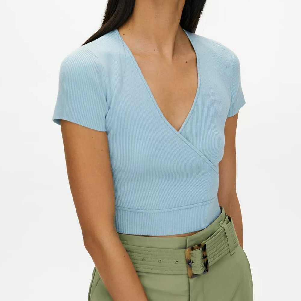 ❌SOLD❌LITTLE MOON WHITE PRUNELLA KNIT TOP - Picture 7 of 8